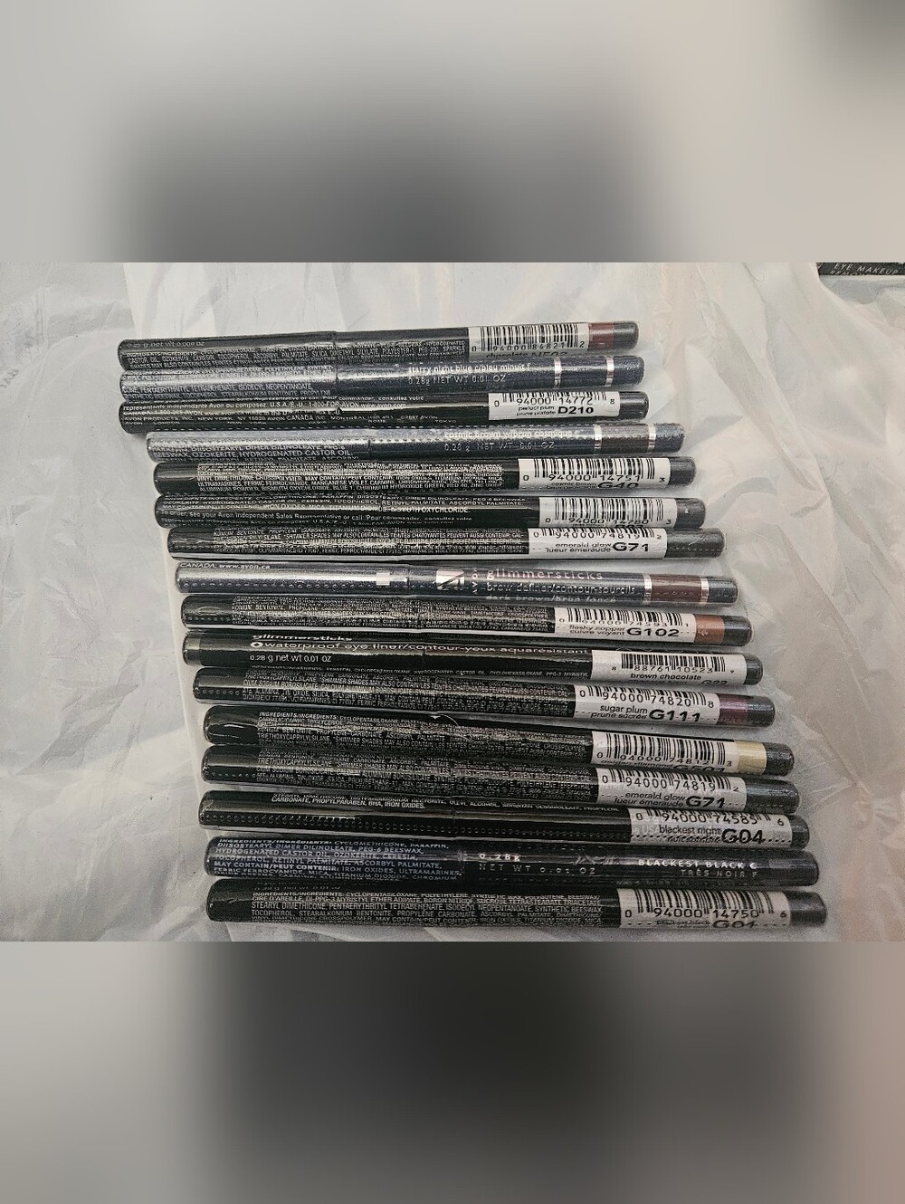16) Avon Glimmerstick Diamond & True Eyeliner Mixed Lot Various Colors New Seal.